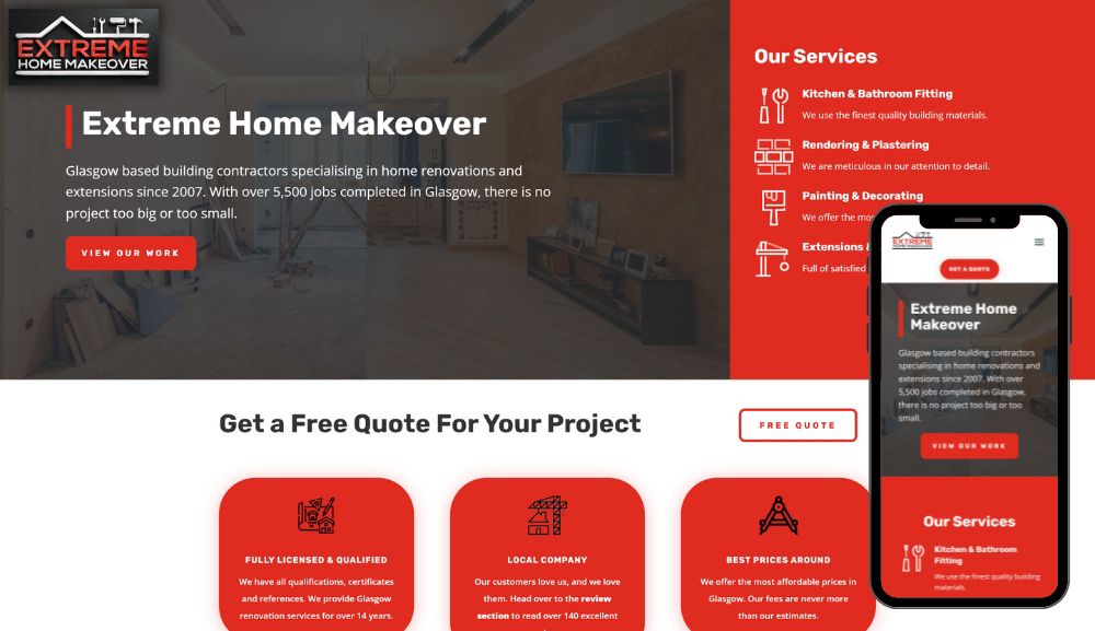 reklama firmy budowlanej w internecie w UK - agencja reklamowa w uk